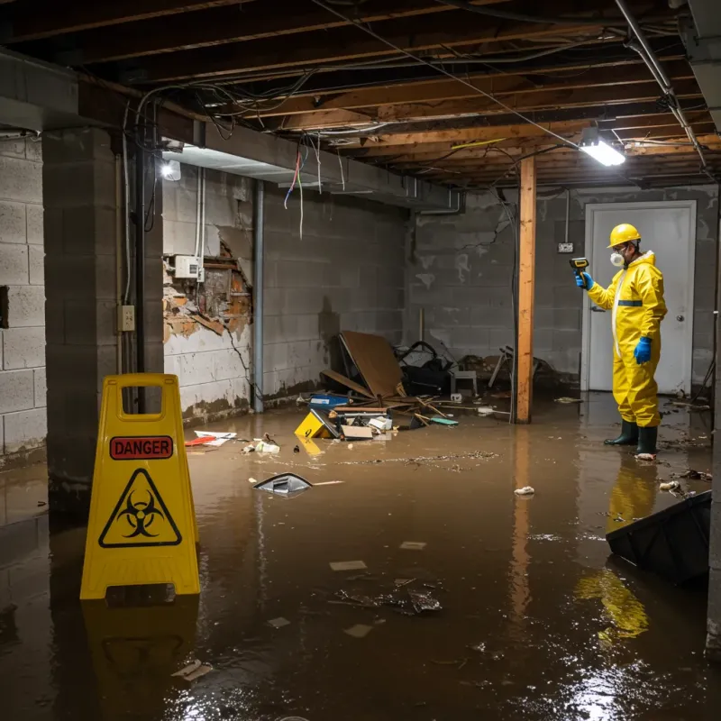 Flooded Basement Electrical Hazard in Swanton, VT Property